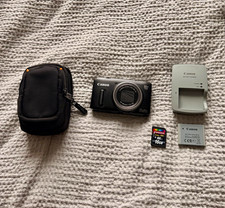 FLAWED Canon PowerShot SX260 HS Black w/ Charger Battery Case 16GB