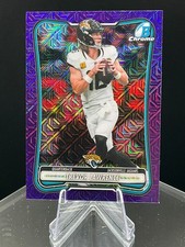 2026 Bowman Football CHROME BCV-51 Trevor Lawrence PURPLE MOJO REFRACTOR 08/75 image