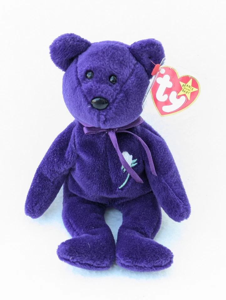 TY Beanie Babies Princess Diana Bear PVC Pellets  No Space Indonesia - Image 3 of 4