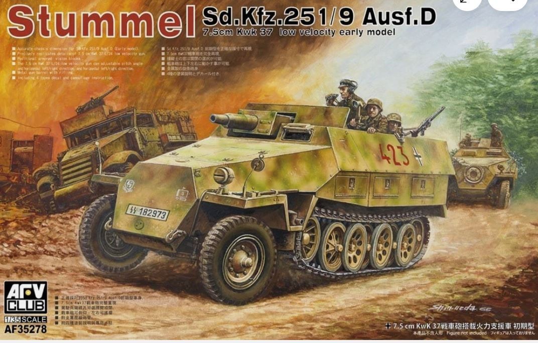 AFV Club 1:35 - 35278 Sd.Kfz.251/9D Stummel Model kit
