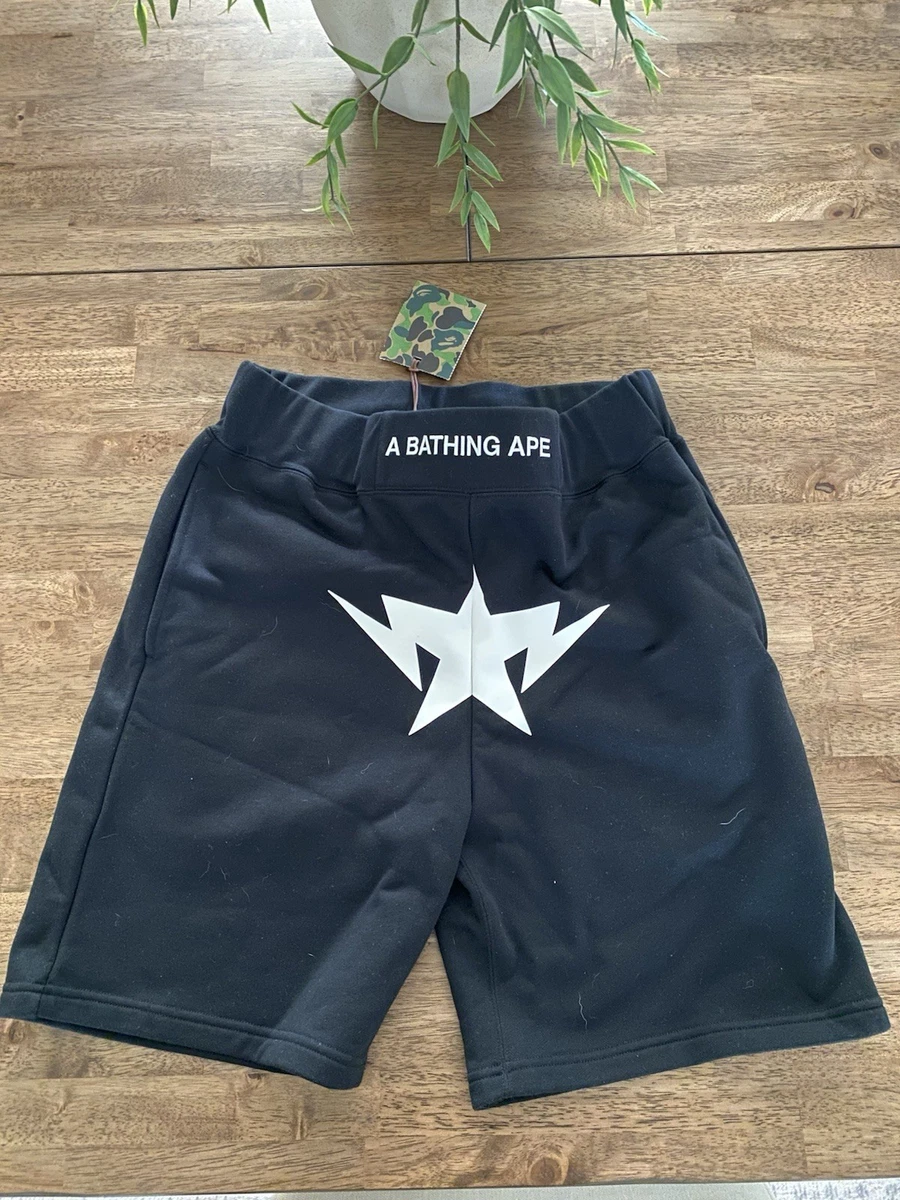 A Bathing Ape Black Cotton Shorts for Men for sale | eBay