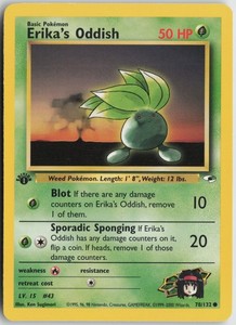 Erika's Oddish 78/132 Gym Heroes 1st Edition Common
