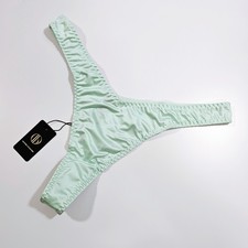 House of Desire Aqua Silky Liquid Satin Tanga Panty