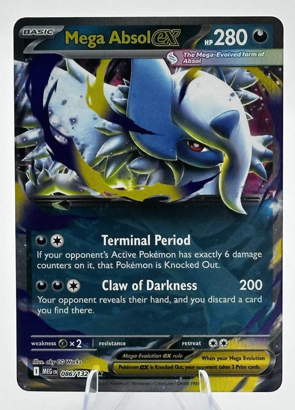 Mega Absol Ex 86/132 Double Rare Pokemon Mega Evolution