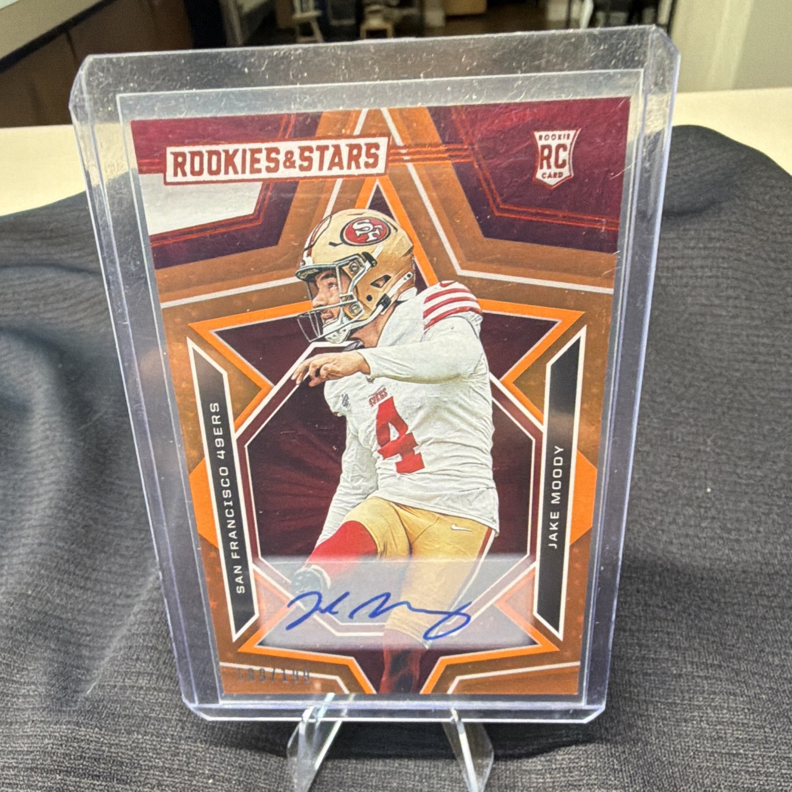 Jake Moody Panini Rookies & Stars #146 Autograph