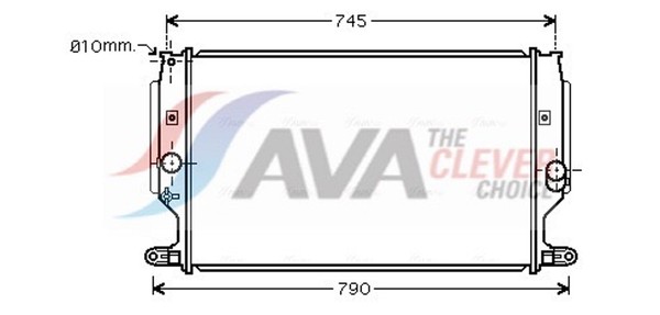 MotorküHler WasserküHler ** Clever FIT ** AVA Clever Choice TO2402 FüR Avensis-image
