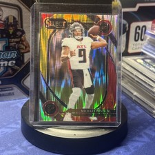 2024 Panini Select - Club Level Michael Penix Jr. #235 Red & Yellow Shock Prizm