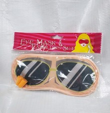 Eye Mask  Earplugs Set- New