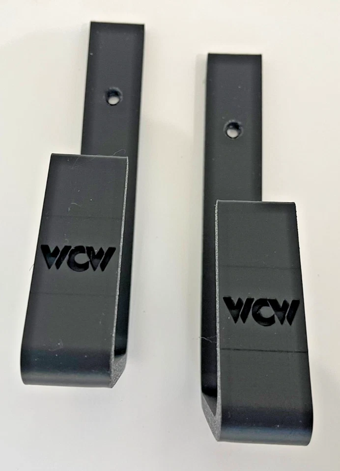 Soportes de montaje en pared para cinturón de campeonato WCW negros - Ganchos de exhibición de pared (juego de 2) Foto 2 de 4