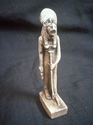 Exclusively. The mighty lady Sekhmet, a rare piece of porcelain 
