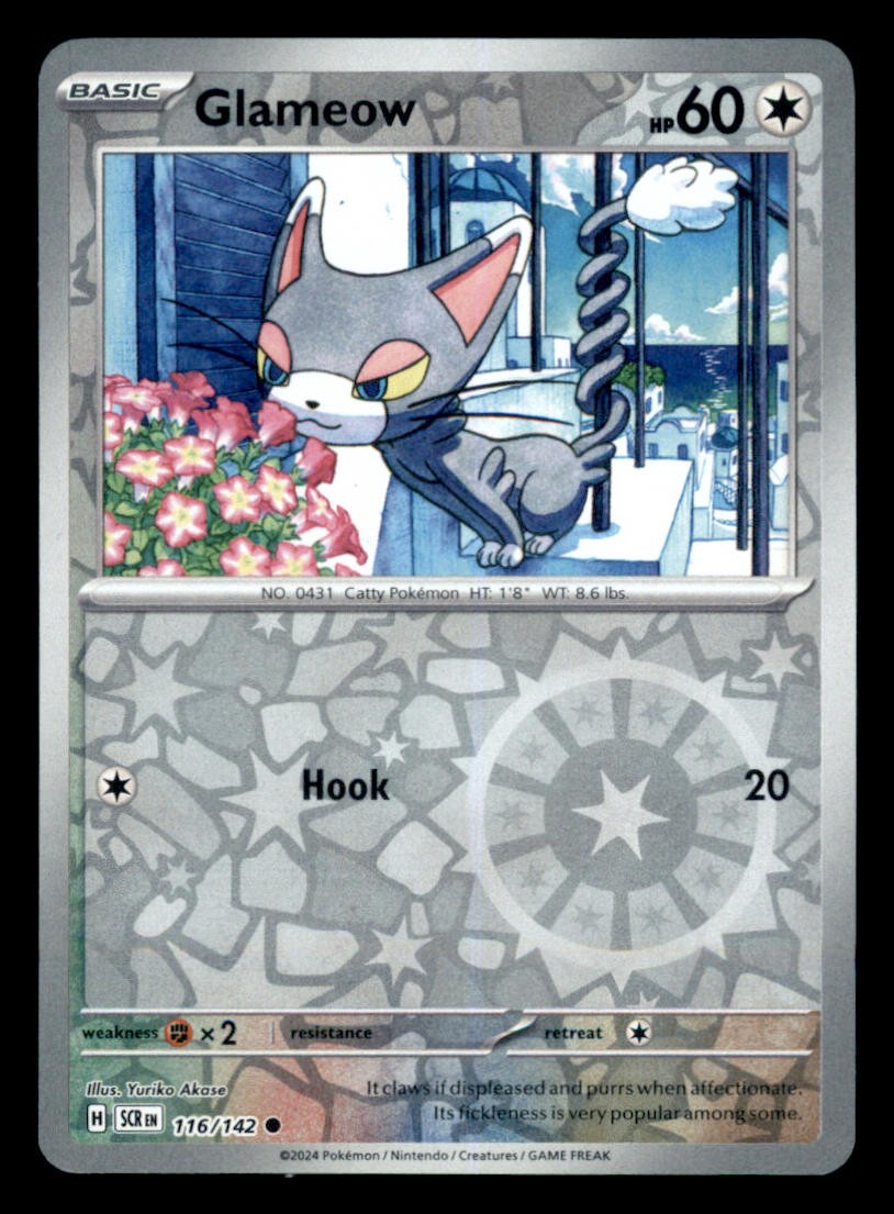 Glameow Normal Common SV07: Stellar Crown 116/142 NM