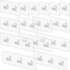 15 Pack Shower Caddy Adhesive Replacement, Shower Shelf Adhesive No Drilling,
