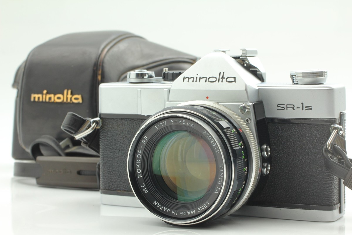 フィルムカメラ MINOLTA SR-1s MC ROKKOR-PF 55mm f1.7 687 Exc+5] MINOLTA SR-1s 35mm Film Camera + MC ROKKOR-PF 55mm f/1.7