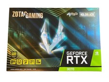 ZOTAC GeForce RTX 3070 AMP Holoblack 8GB GDDR6 RGB GPU w/ Original Box Tested