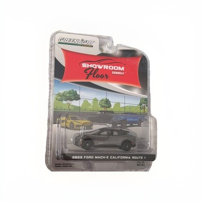 GreenLight Showroom Floor Series 4 2023 Ford Mach-E Route 1 1:64 Gray LE