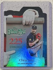 2025 Topps Holiday Chris Sale The Nice List #MNL-12 Atlanta Braves