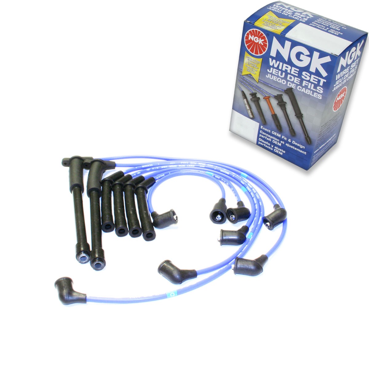 1 pc NGK Spark Plug Wire Set for 1995-1996 Nissan Pickup 3.0L V6 - Engine zd