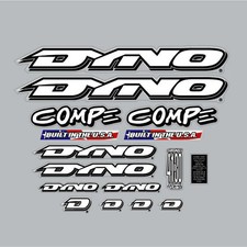 1996 DYNO - COMPE decal set for green frame