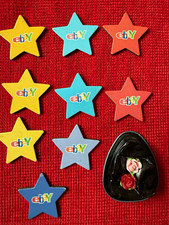8 Ebay Sterne Magnet + 1 Rosenmagnet