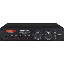 Warm Audio WA12 MKII Single Channel Microphone Preamplifier  Instrument, Black
