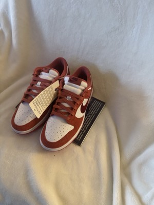 Nike SB Dunk Low Red White Suede Sneakers