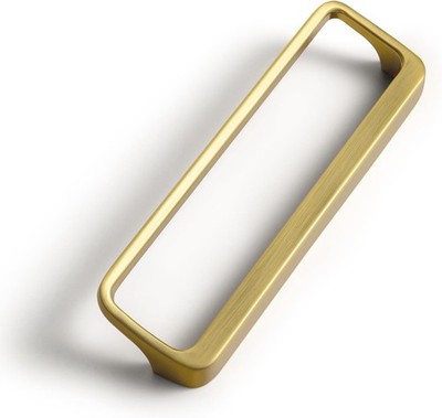 Brushed Gold Cabinet Pulls with Hole Center 5''(128MM),Modern Zinc Alloy Fing...