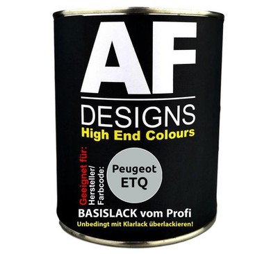 250ML Autolack für Peugeot ETQ Gris Argent Metallic Basislack spritzfertig