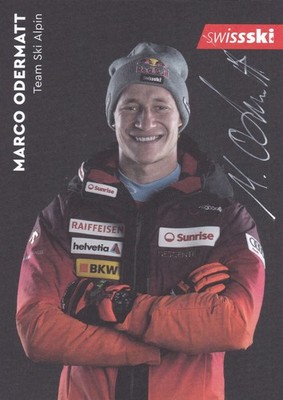 OLYMPIA 2026:  Marco ODERMATT  [SUI] orig.Autogramm AK SILBER   SKI ALPIN 