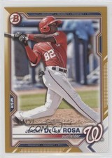2021 Bowman Draft Gold 34/50 Jeremy De La Rosa #BD-2 tw0