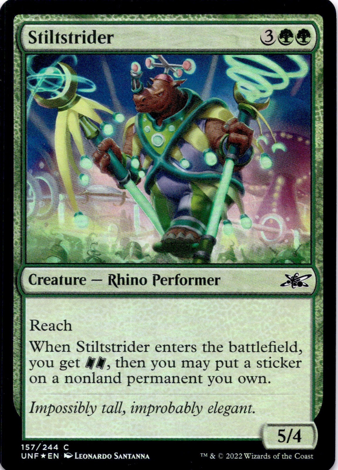 Stiltstrider 157 Unfinity Magic: The Gathering (FOIL) Near Mint