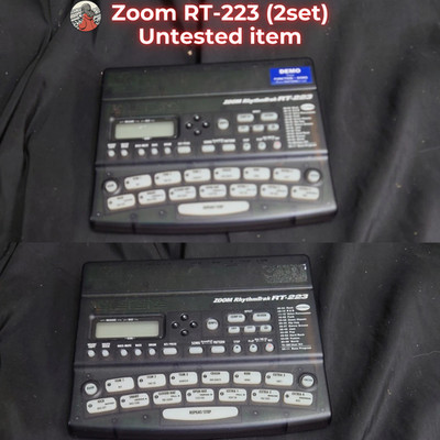 Zoom RT-223 RhythmTrak Drum Machine Lot of 2 Units Untested item