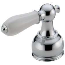 Delta H212 Porcelain Lever Handle Set - Chrome