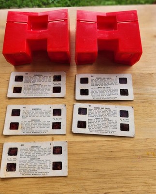 Vintage Red Viewer VIEW MASTER  (Cinderella/Hansel & Gretel
