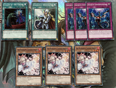 YuGiOh Handfalle Heftklammer Aschenblüte Infinite Impermanence Crossout Called By