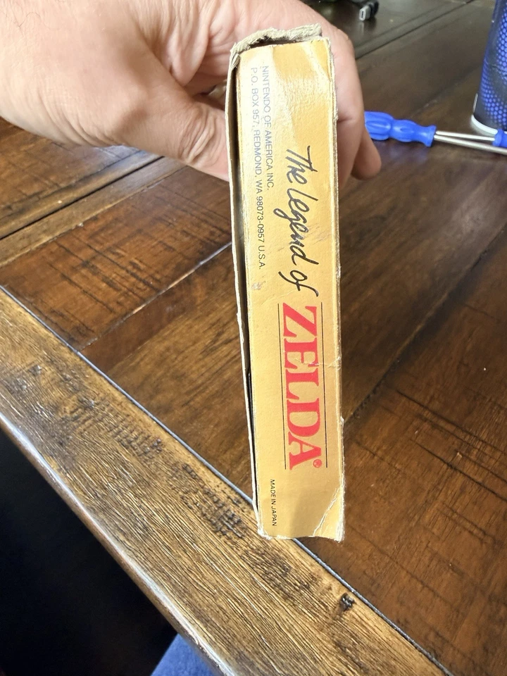 1987 LEGEND OF ZELDA WORKs VINTAGE NINTENDO NES  Warn Box/inserts Read!! - Image 3 of 4