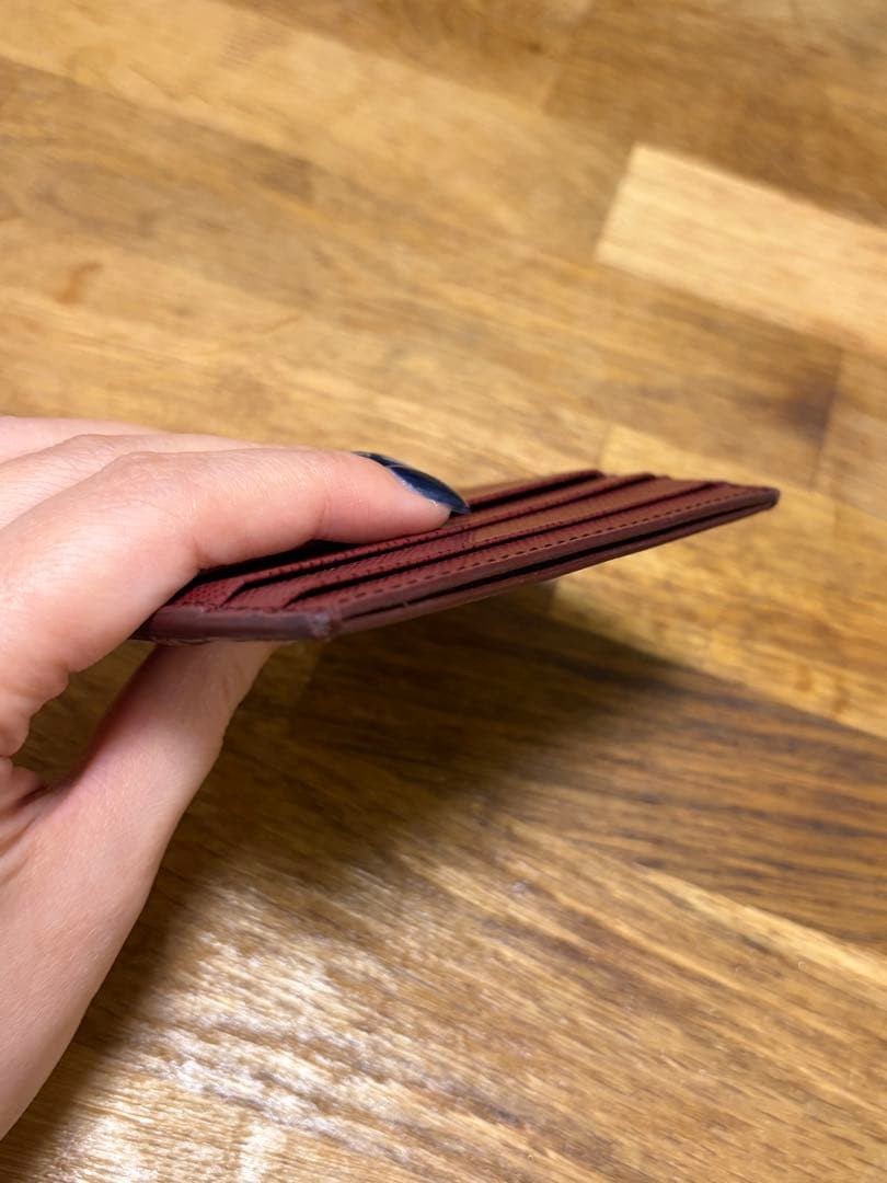 PRADA Saffiano Metal Card Case Red Leather with Box and Guarantee thumbnail 13