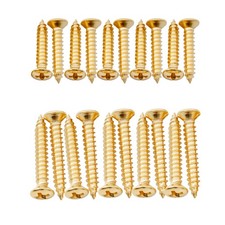 Musiclily Ultra Gold 2.5mm Stainless Steel Countersunk Pickup Ring Screws Set