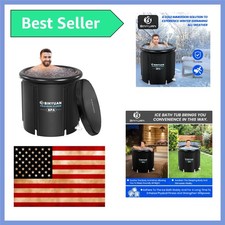XL Ice Bath Tub for Athletes With Cover 99 Gal