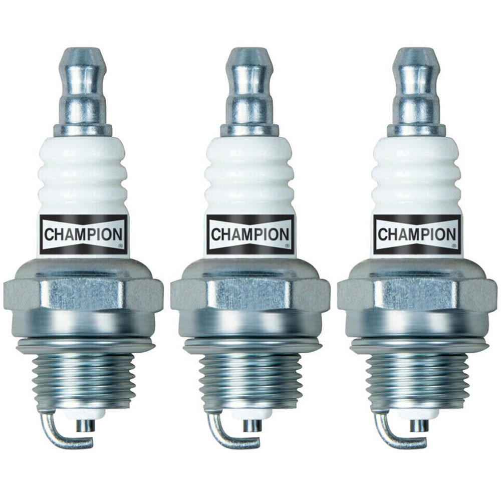 Champion Spark Plug 863 3pk Copper Plus 14mm 9.5mm Small Engine Resistor