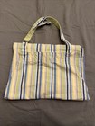 Xochi Striped Cotton Bib Apron With Pockets Blue, Lavender, Yellow, Green — photo 1