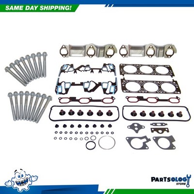 DNJ HGB3150 Cylinder Head Set with Head Bolt Kit For 99-03 Chevrolet 3.1L V6 OHV