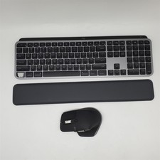 Logitech MX Keys S Combo for Mac, Wireless Keyboard and Mouse, Space Grey READ 