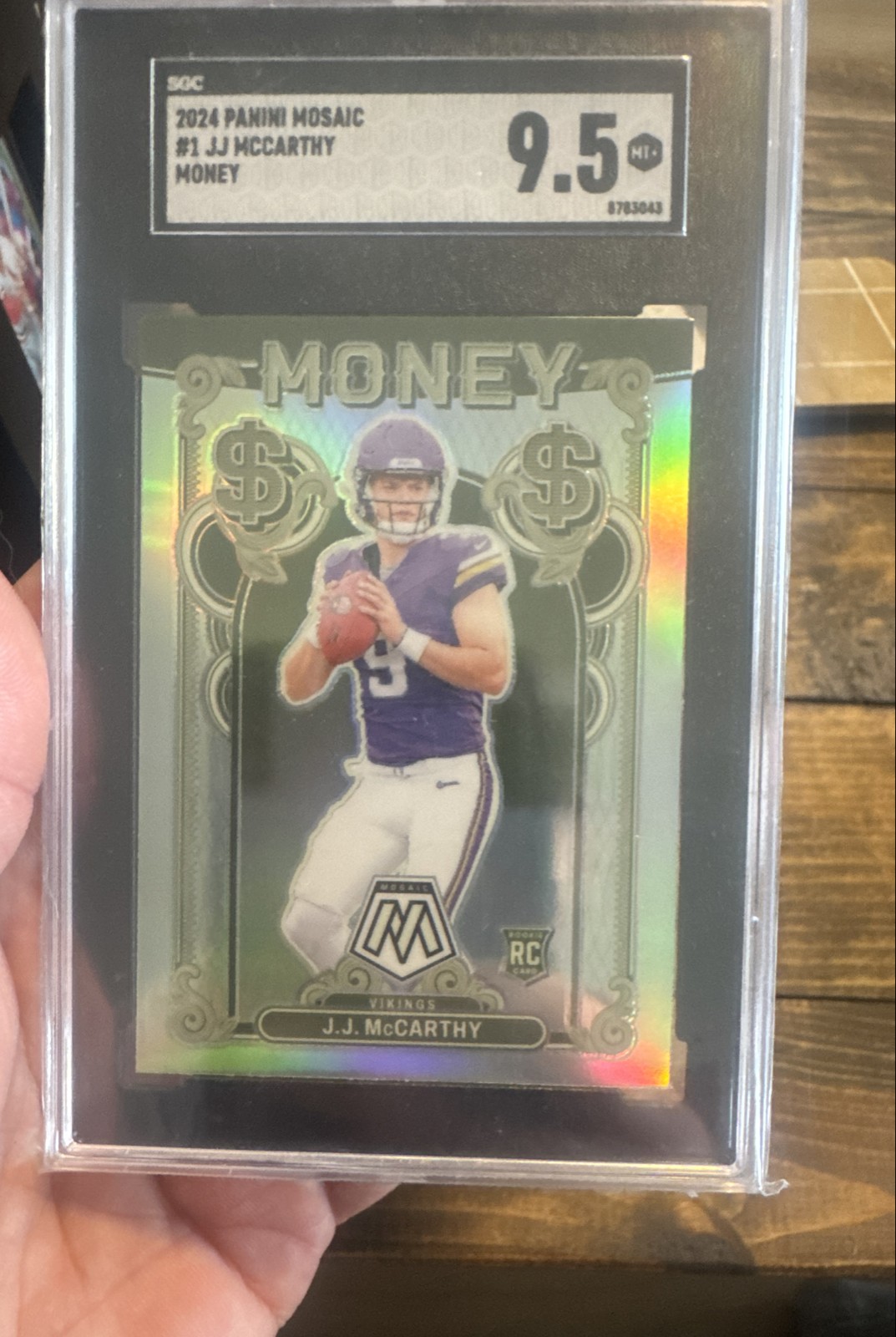 2024 Panini Mosaic - Money J.J. McCarthy #1 (RC)