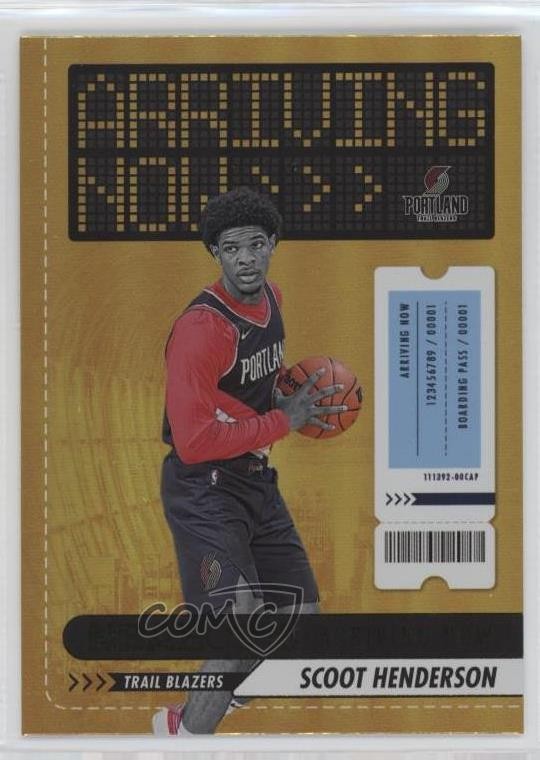 2023-24 Panini NBA Hoops Arriving Now Holo Scoot Henderson #4 0mf9