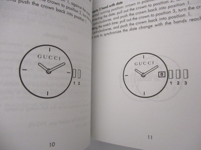 GUCCI Unisex Watch Box Instructions & International Warranty