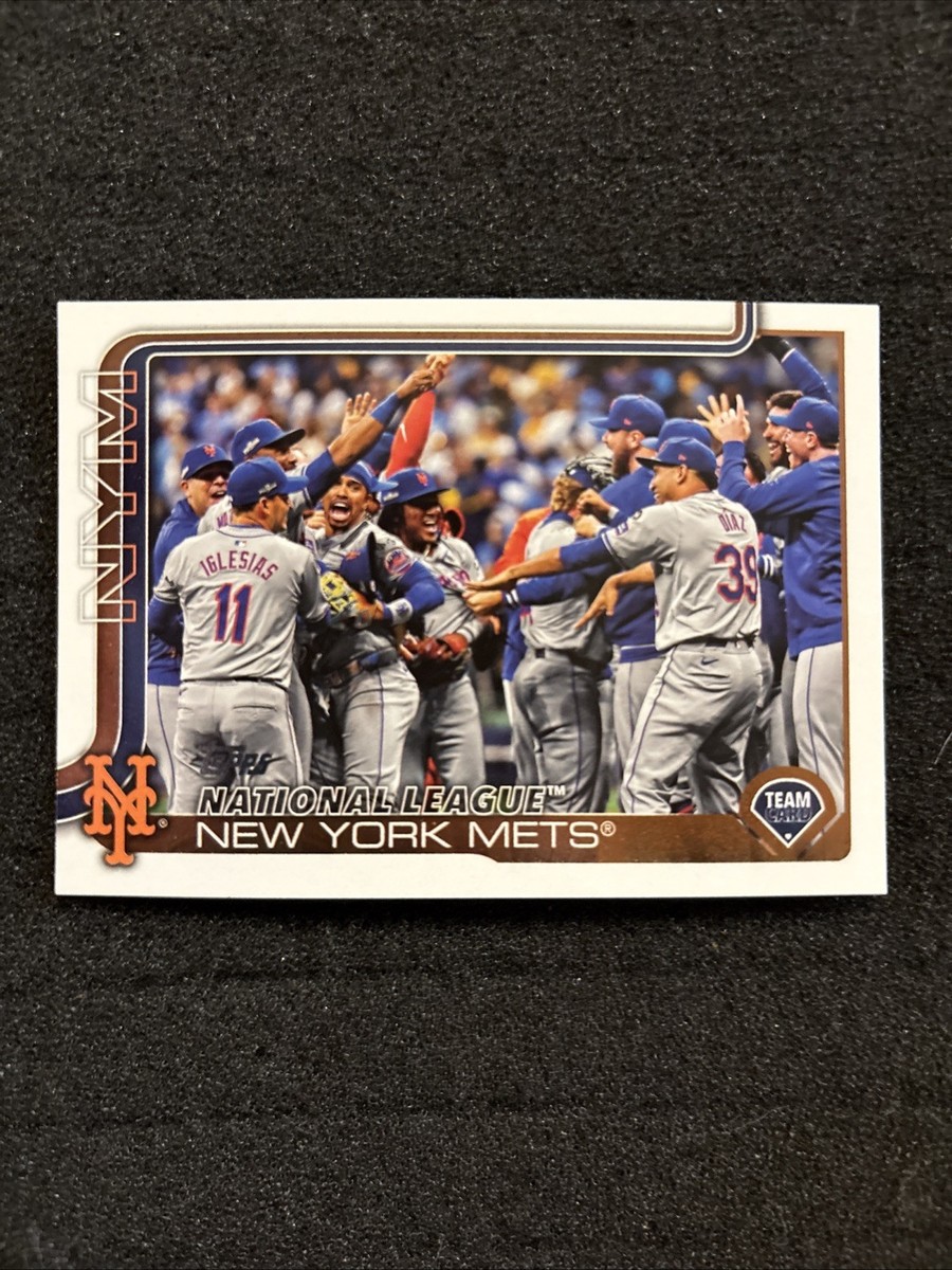 TOPPS社のMLB公式カード 2025 Topps Series 2 New York Mets Team Card #553 Baseball