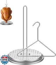 BBQration Turkey Chicken Poultry Rack Set for Deep Frying, Turkey