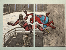 Spider-Man Sketch Card Puzzle Set by Nate Rosado Hand Drawn Signed 2026