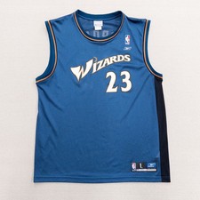 Reebok NBA Washington Wizards Michael Jordan 23 Jersey Mens Large Blue 7001A