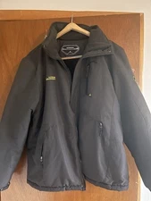 MOERDENG Men's Waterproof Ski Jacket Warm Winter Snow Coat Size - M Black (USED)